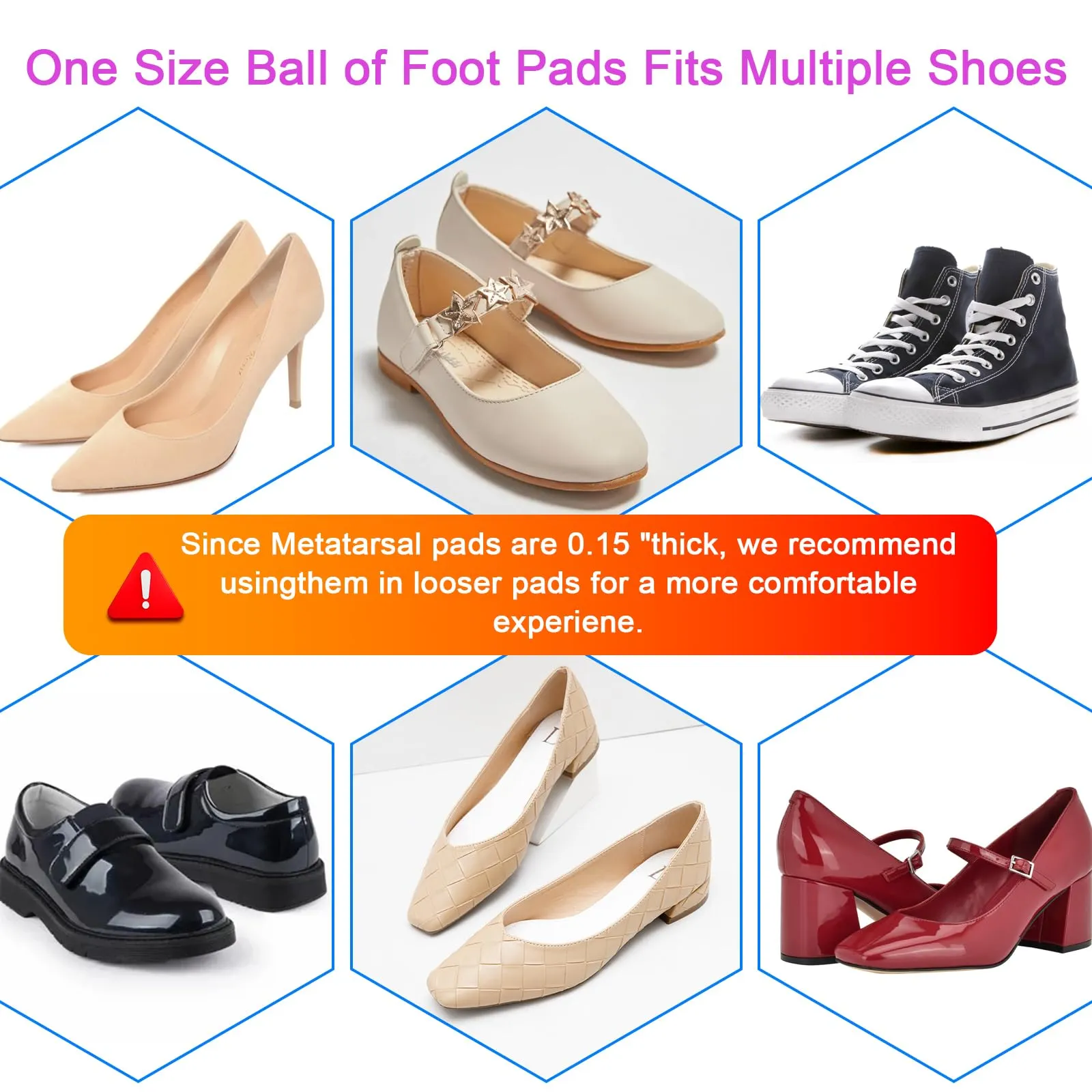 5 Pairs Toe Filler Inserts Soft Large Toe Post Adjustable Shoe Filler Breathable Forefoot Pad Shoe Filler Unisex Shoe Pad Sponge Foot Brace Pad for Women Girls High Heel (Black) Black