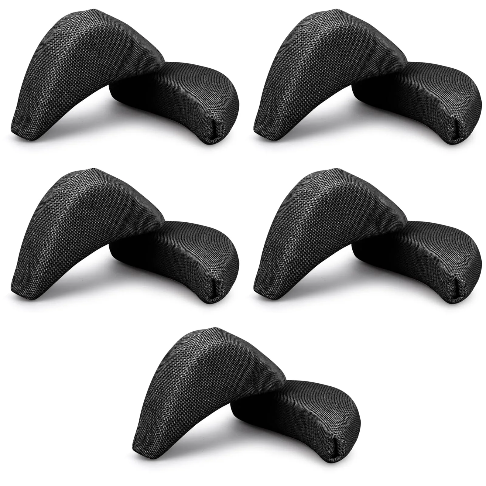 5 Pairs Toe Filler Inserts Soft Large Toe Post Adjustable Shoe Filler Breathable Forefoot Pad Shoe Filler Unisex Shoe Pad Sponge Foot Brace Pad for Women Girls High Heel (Black) Black