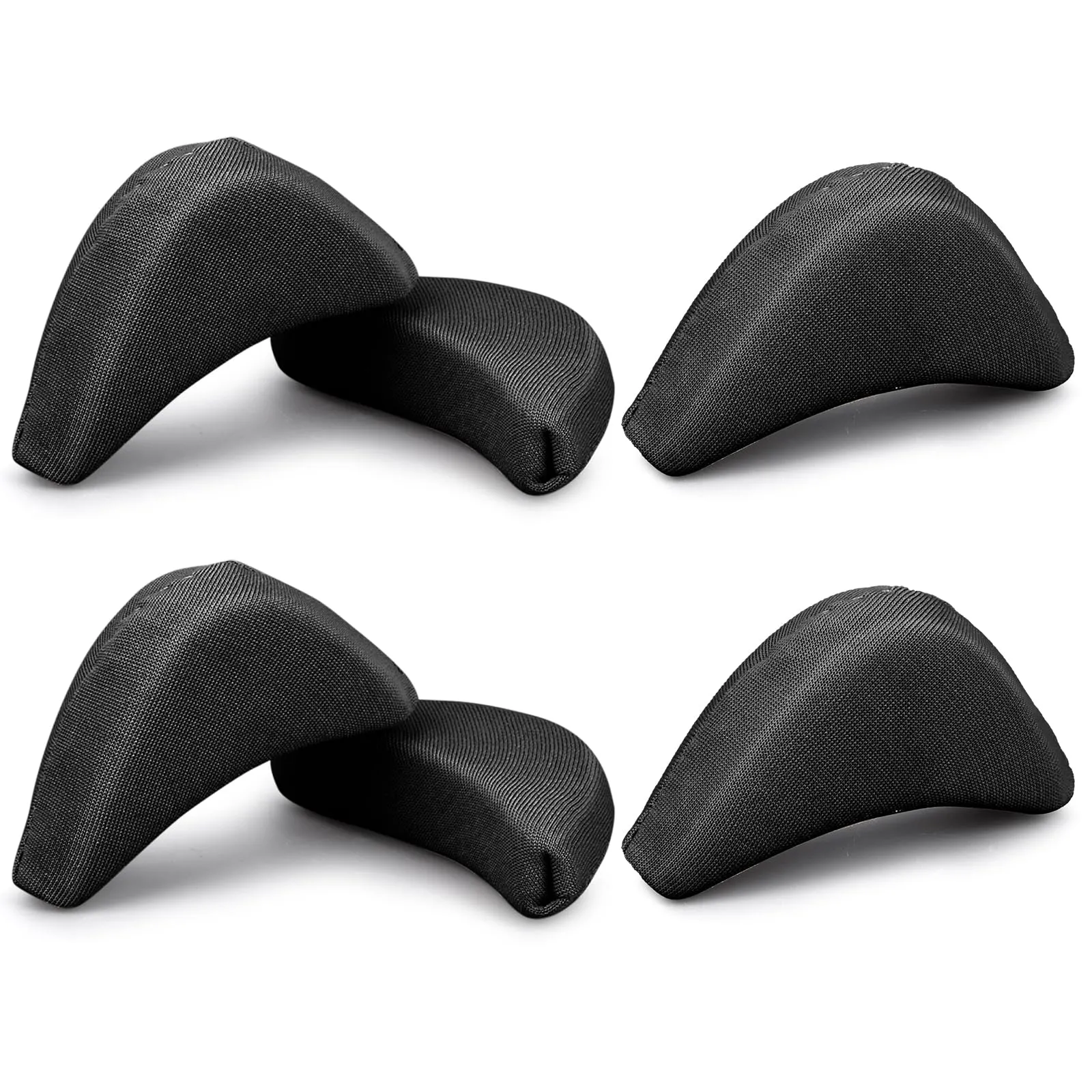 5 Pairs Toe Filler Inserts Soft Large Toe Post Adjustable Shoe Filler Breathable Forefoot Pad Shoe Filler Unisex Shoe Pad Sponge Foot Brace Pad for Women Girls High Heel (Black) Black