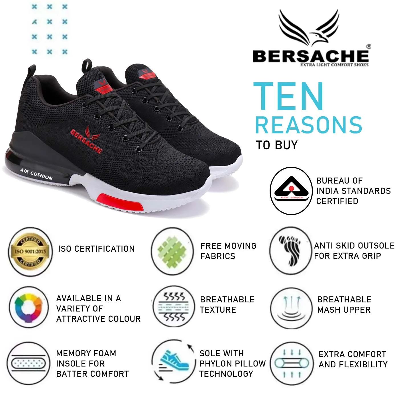 Bersache Casual Shoe With High Quality Sole    -   9047