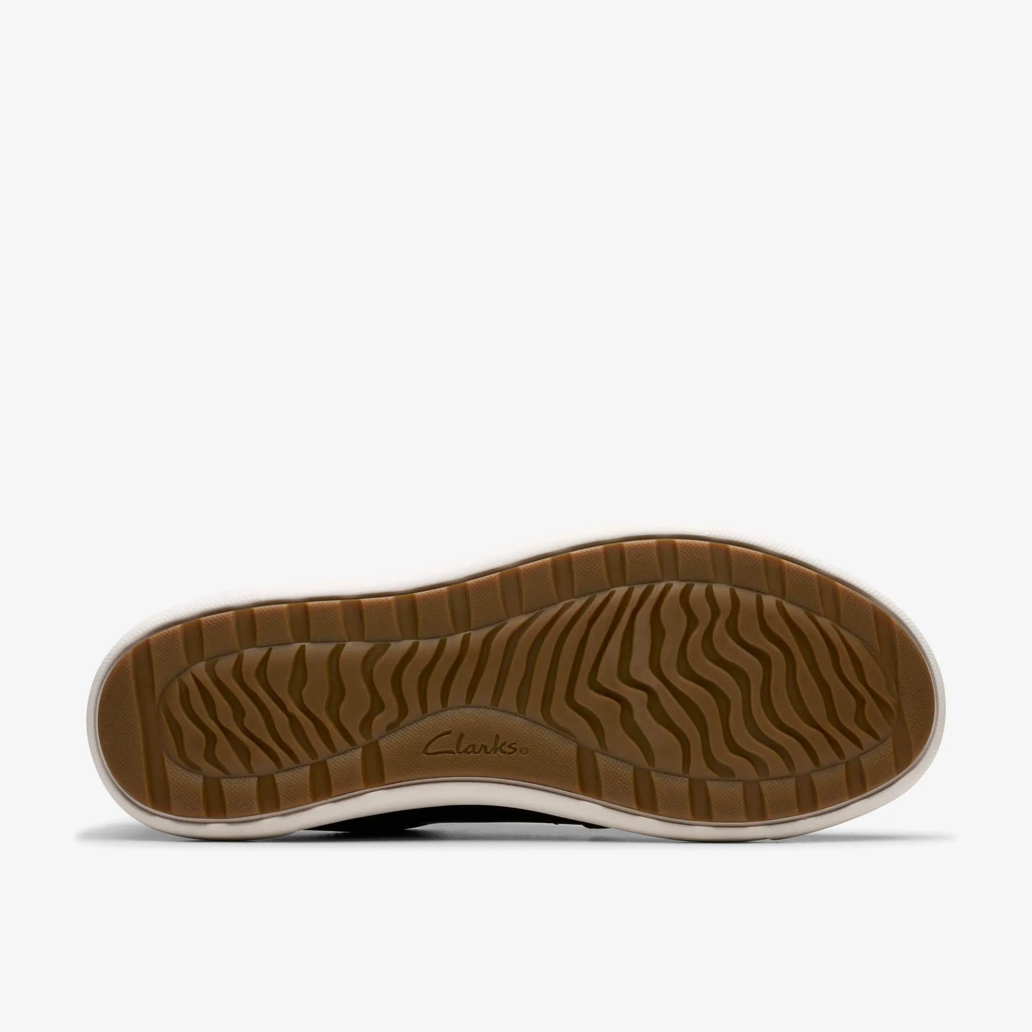 Clarks Men's Mapstone Lace- Black Leather