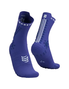 Compressport Unisex's Pro Racing Socks v4.0 Trail - Dazz Blue/Blues