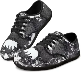Customized Running Sneakers Office Work Flats Walking Training Shoes Driving Loafers for Women Men