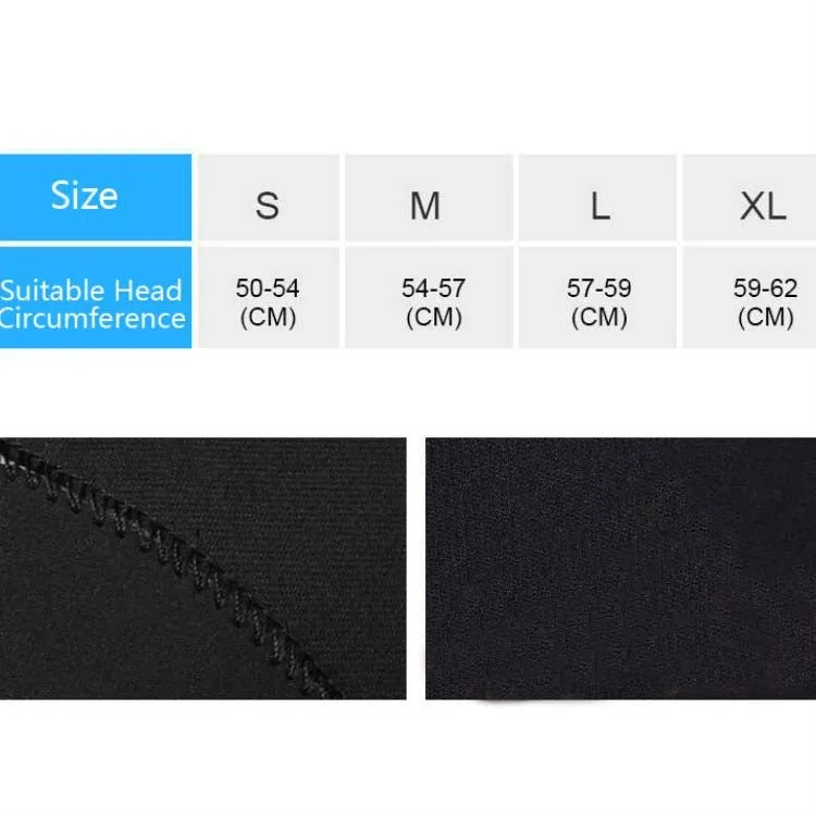 DIVE & SAIL DH-006 3mm Shoulder Warm Diving Cap Surfing Snorkeling Sunscreen Waterproof Diving Headgear, Size: L(Black)