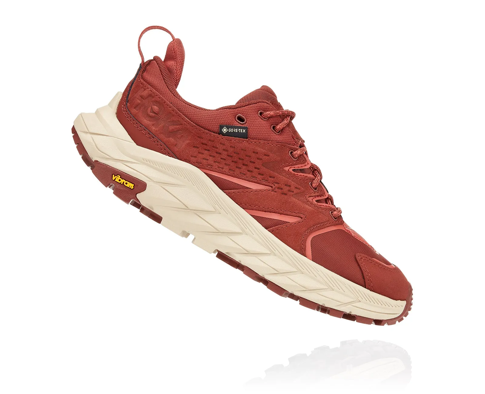 Hoka One One Women's Anacapa Low GTX - Cherry Mahogany/Hot Sauce (1119373-CMHS)