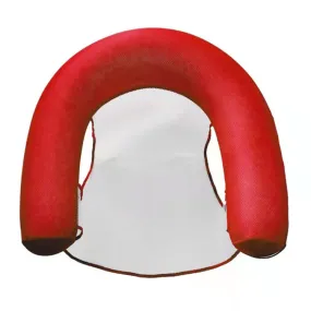 Inflatable Water Sofa Reclining Chair Floating Bed Foldable Hammock With Net(Red)