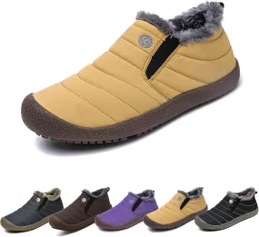 Shoes Men Waterproof, Womens Shoes Snow Ankle Boots, Boots Warm Plush Lined Anti-Slip