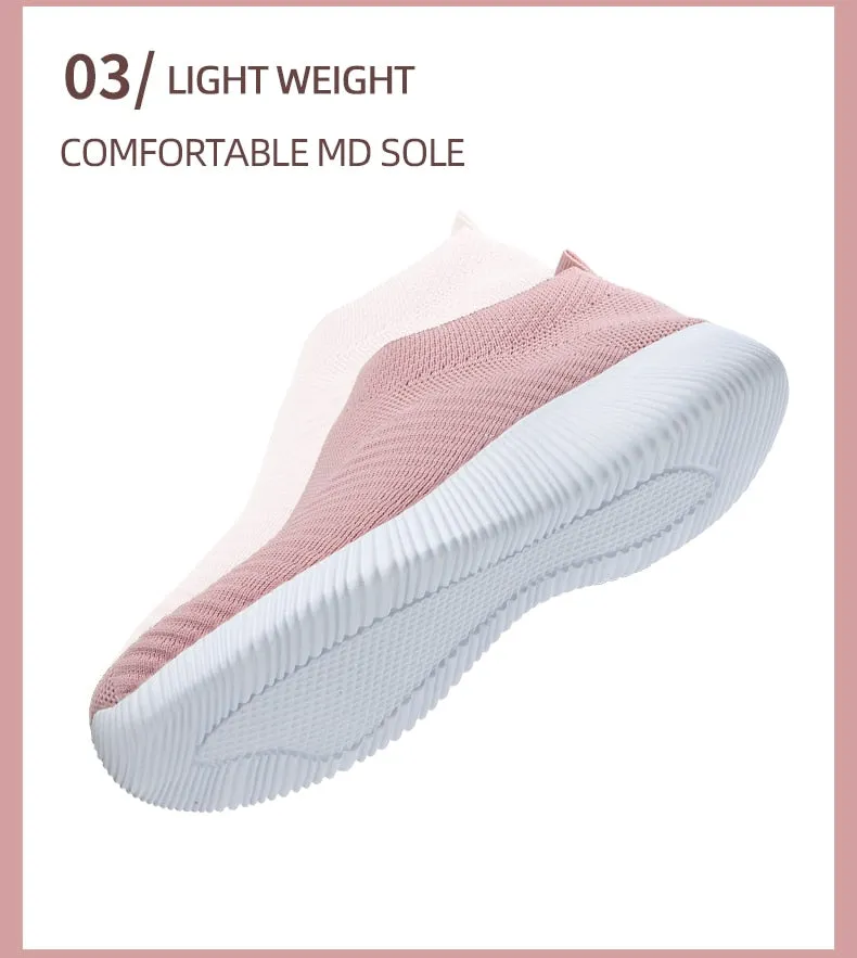 Women Sneakers Slip On Flats Shoes Women Loafers Walking Flat Women Vulcanized Shoes