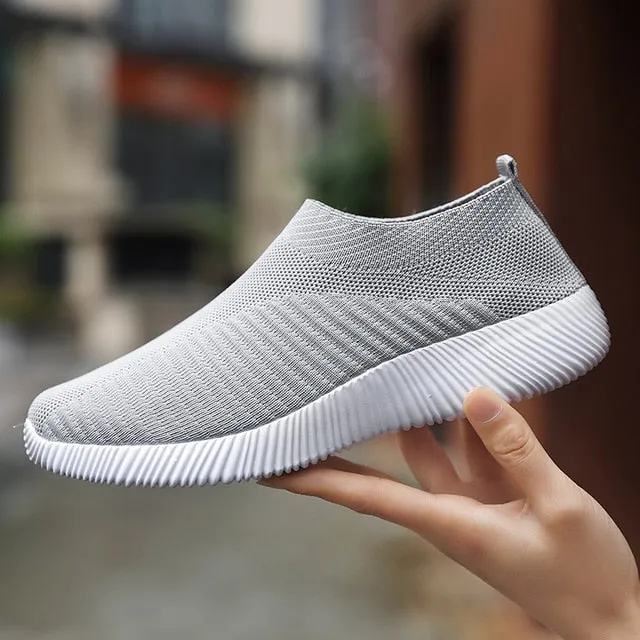 Women Sneakers Slip On Flats Shoes Women Loafers Walking Flat Women Vulcanized Shoes