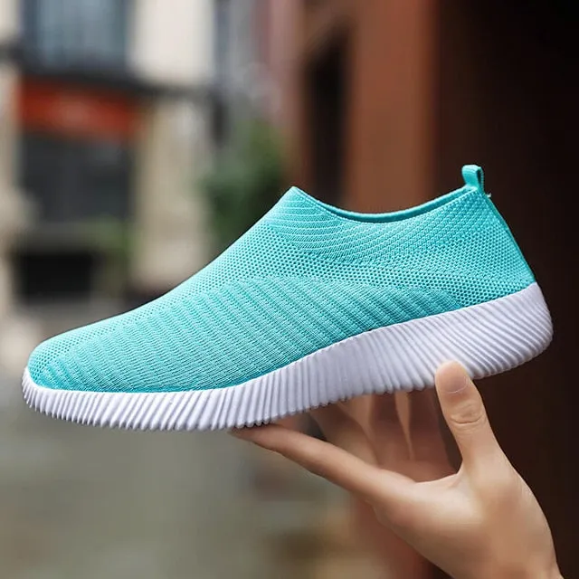 Women Sneakers Slip On Flats Shoes Women Loafers Walking Flat Women Vulcanized Shoes