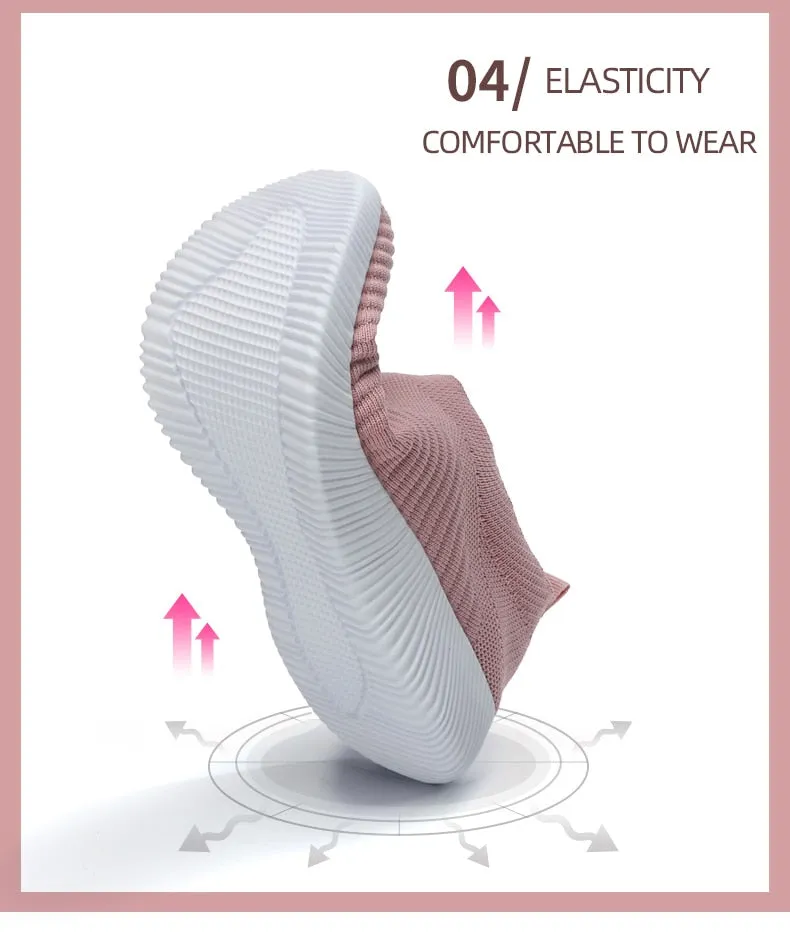 Women Sneakers Slip On Flats Shoes Women Loafers Walking Flat Women Vulcanized Shoes