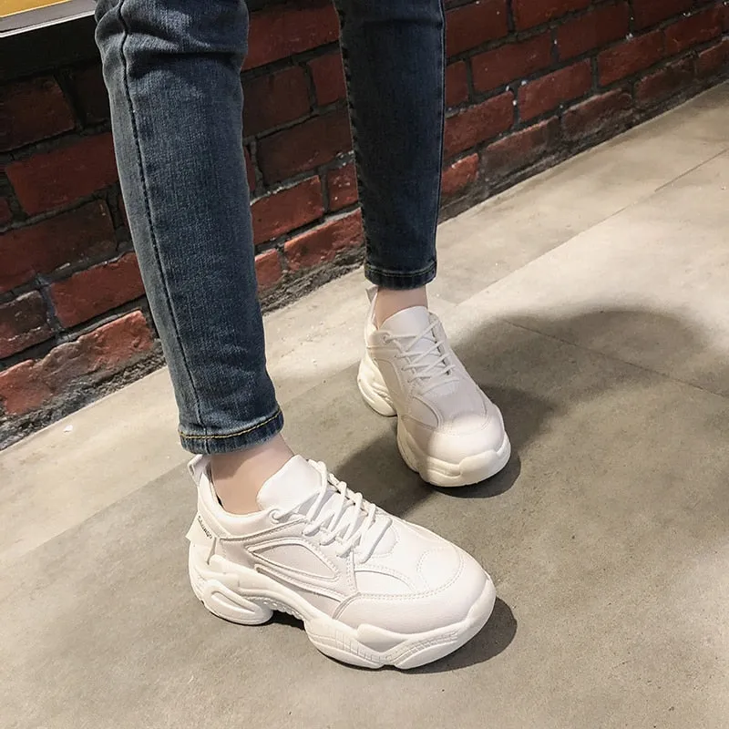 Women's Autumn Leather Sneakers