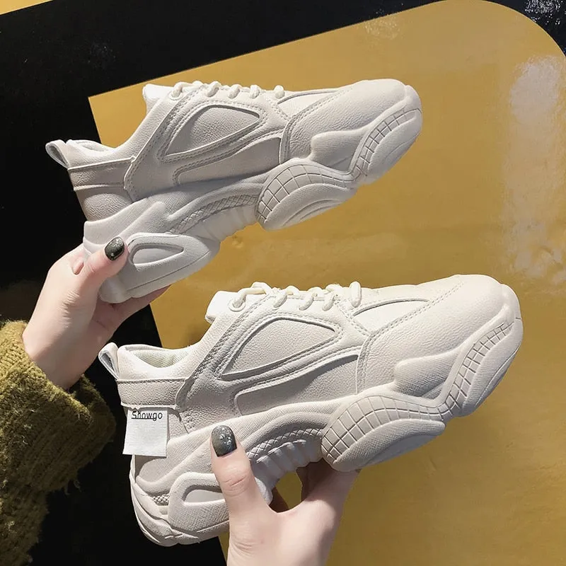 Women's Autumn Leather Sneakers