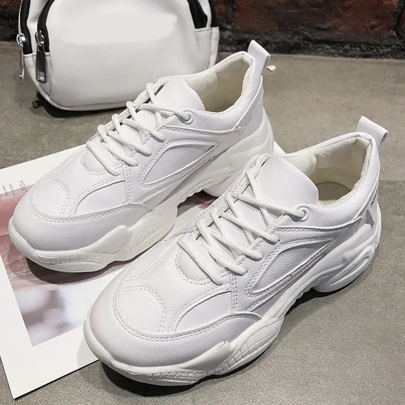 Women's Autumn Leather Sneakers