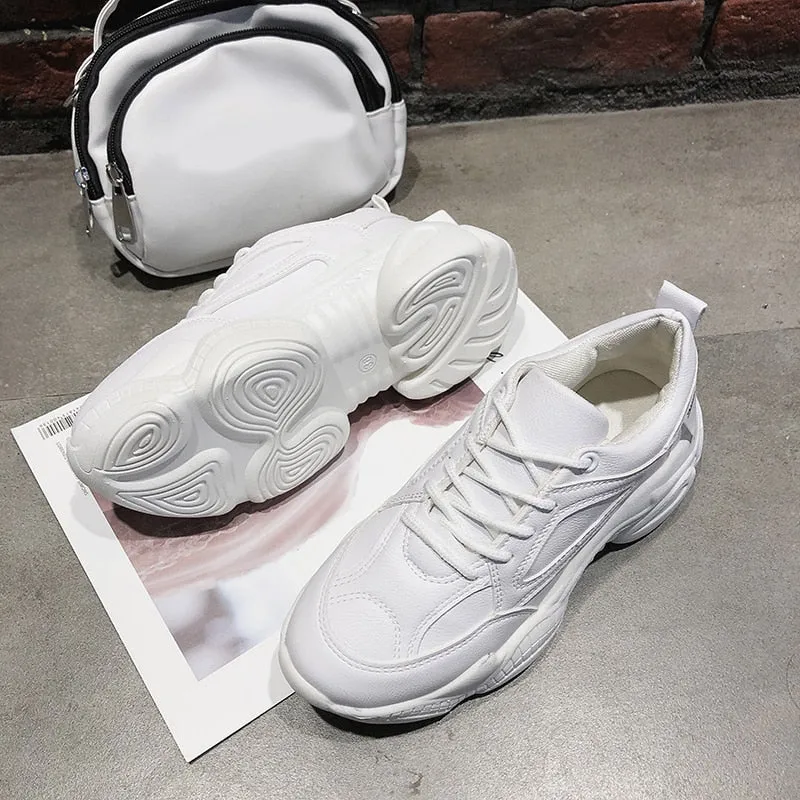 Women's Autumn Leather Sneakers