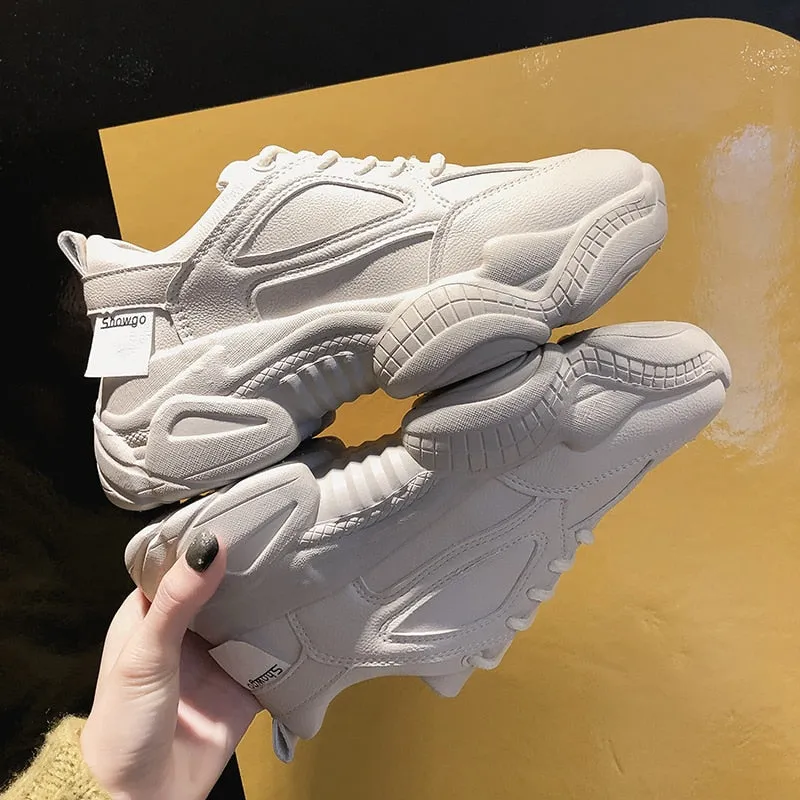 Women's Autumn Leather Sneakers