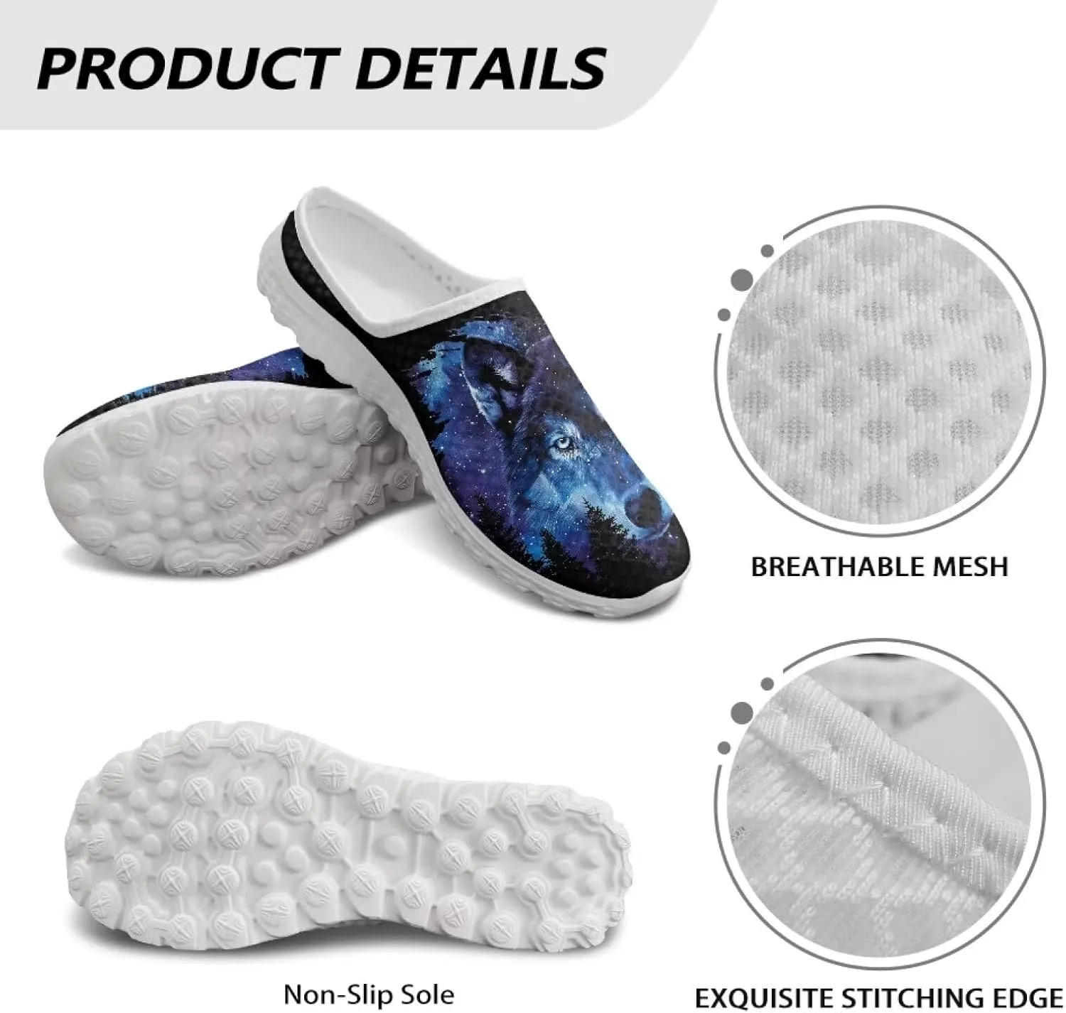 Womens Backless Slip on Shoes Half Sport Mesh Sneakers Lightweight Breathable Casual Walking Shoes