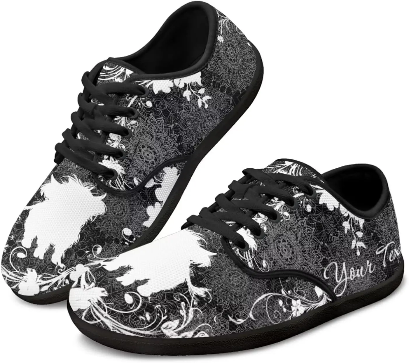 Women's Men's Custom Walking Barefoot Shoes Running Sneakers Slip On Skate Flats Work Loafers
