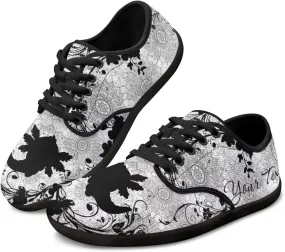 Women's Men's Custom Walking Barefoot Shoes Running Sneakers Slip On Skate Flats Work Loafers