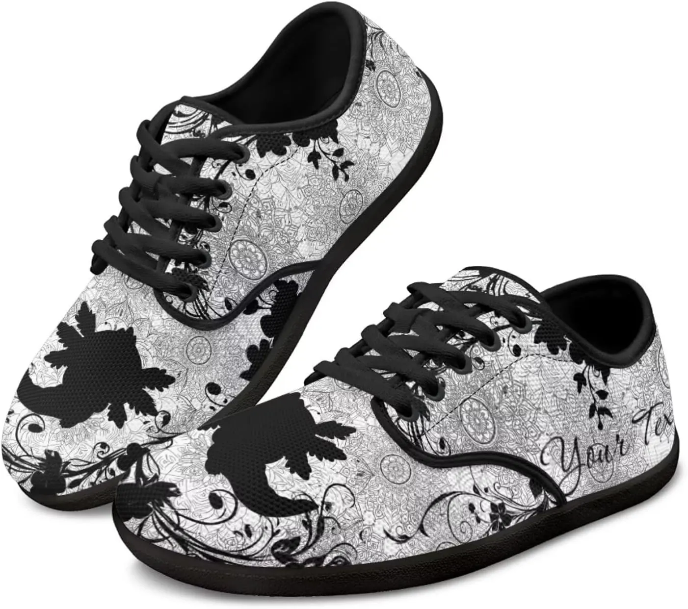 Women's Men's Custom Walking Barefoot Shoes Running Sneakers Slip On Skate Flats Work Loafers