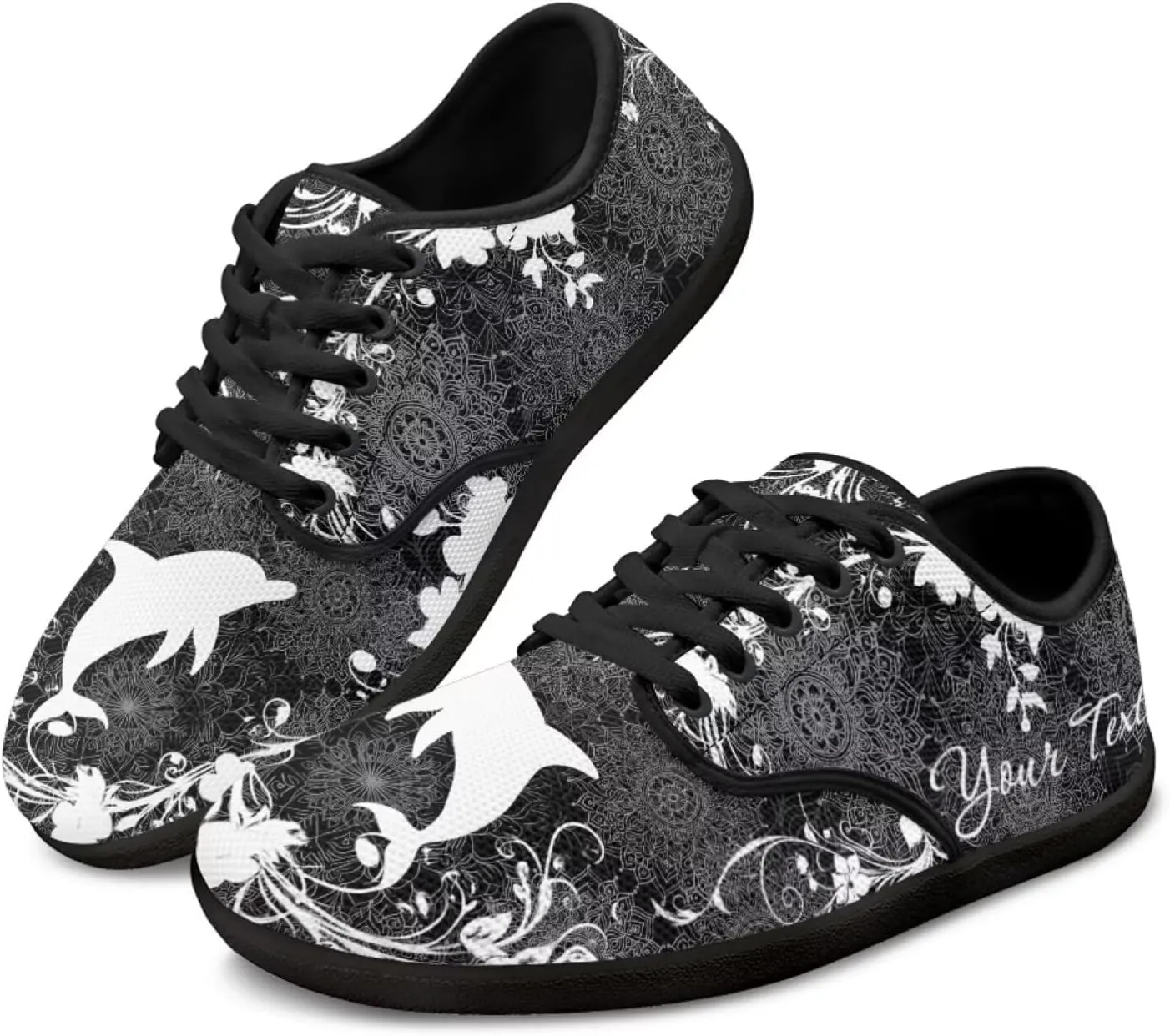 Women's Men's Custom Walking Barefoot Shoes Running Sneakers Slip On Skate Flats Work Loafers