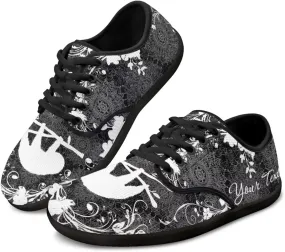 Women's Men's Custom Walking Barefoot Shoes Running Sneakers Slip On Skate Flats Work Loafers