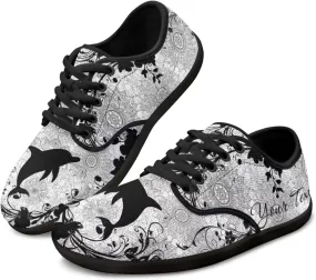 Women's Men's Custom Walking Barefoot Shoes Running Sneakers Slip On Skate Flats Work Loafers